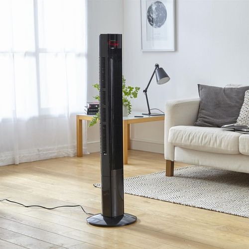 Neo 46" Black Floor Free Standing Tower Fan