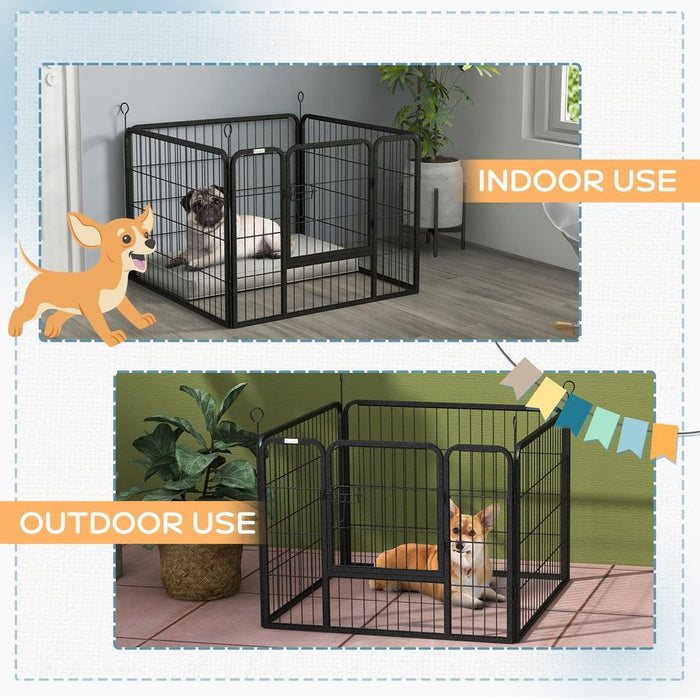 Premium Metal Pet Playpen w/Door, Indoor/Outdoor Use, Secure, 82Lx82Wx60Hcm