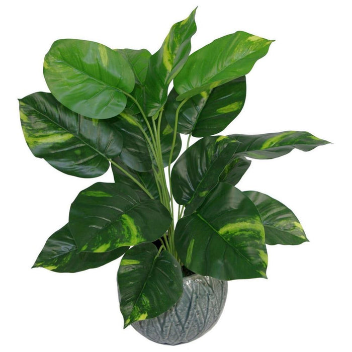 Realistic 60cm Large Artificial Foliage Plant - Premium Quality UK Leaf Design - Pot Incl.