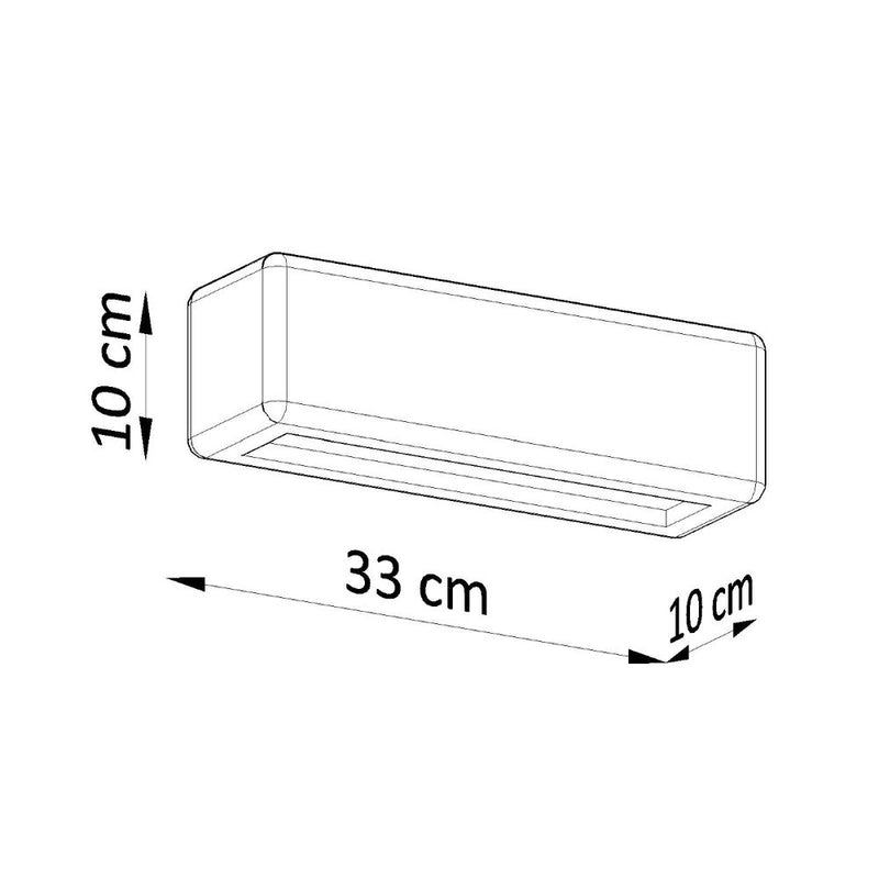 Subani Ceramic White 1 Light Classic Wall Light - E27 Socket, Futuristic Design