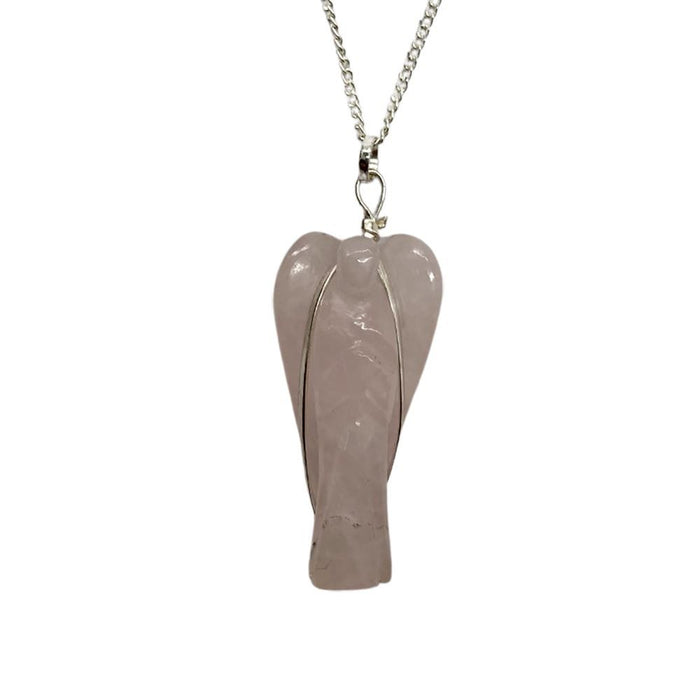 Guardian Angel Crystal Pendant, 3-4cm - Hand-carved, Reiki Healing - Perfect Gift