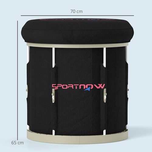 SPORTNOW Ice Bath Tub Outdoor, 210L Portable Cold Water Therapy Tub, Black