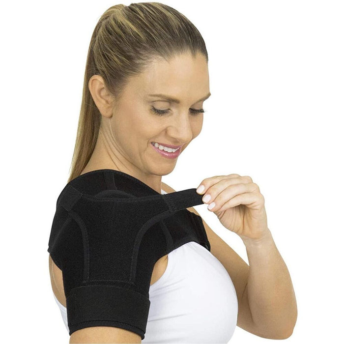 Left/Right Shoulder Brace Rotator Cuff Support Injury Dislocate Compression Stra