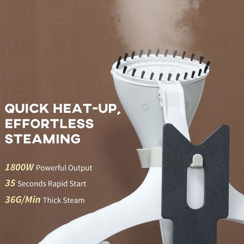 HOMCOM Clothes Steamer, Garment Steamer Clothing Wrinkle Remover, Grey