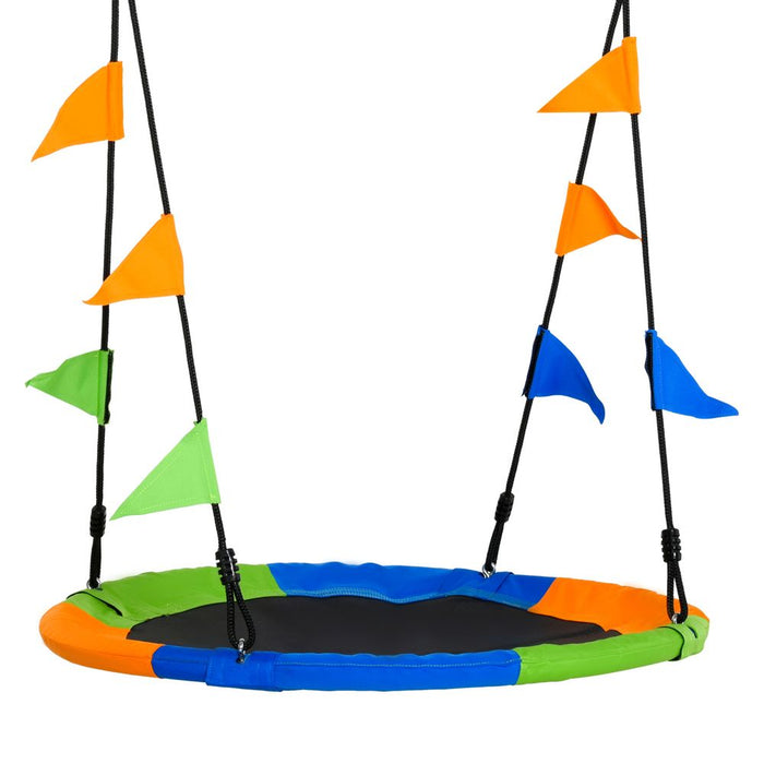 Durable Metal Tree Swing for Kids - Adjustable Rope - Multiple Colors - Great for Garden Fun