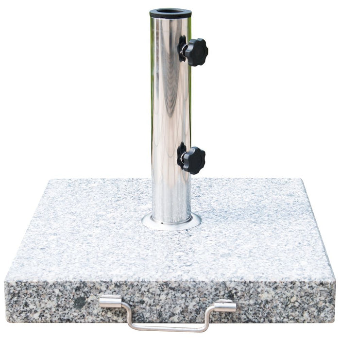 25 kg Marble Umbrella Base-Hemp Grey - High-Quality, Stylish & Durable - Perfect for Outdoor Use