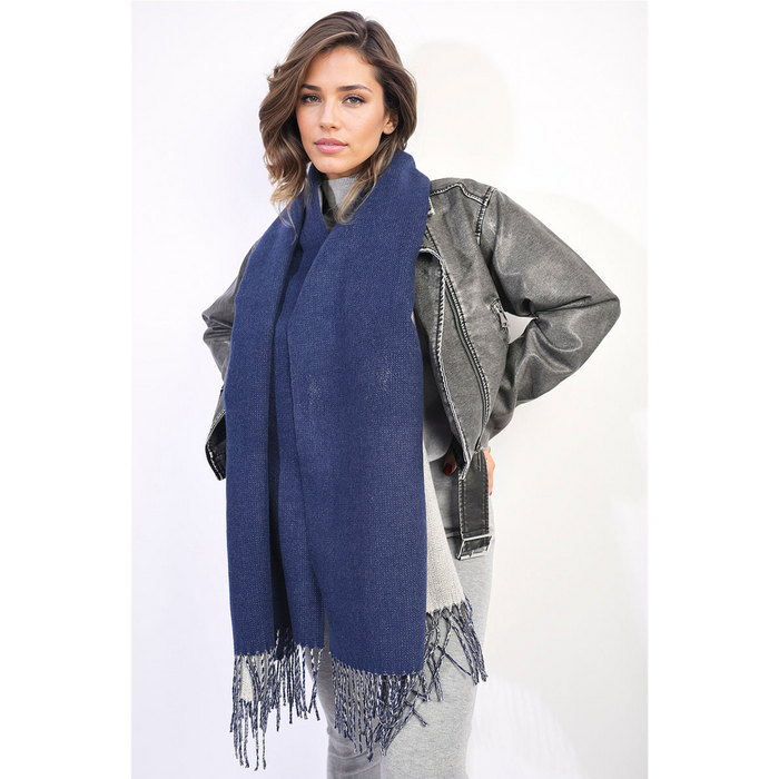 Cozy Winter Oversized Scarf with Tassel