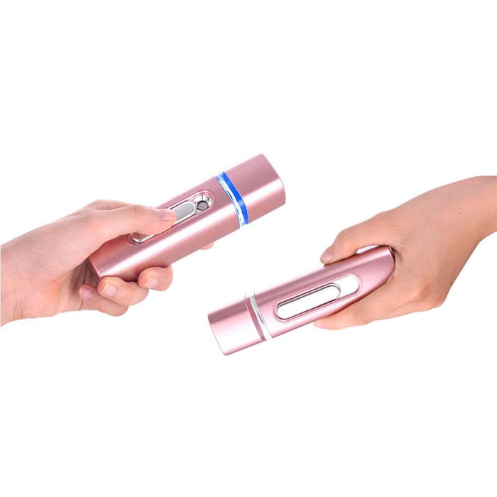 2-in-1 Portable Nano Mist Sprayer Handheld - Rose Gold