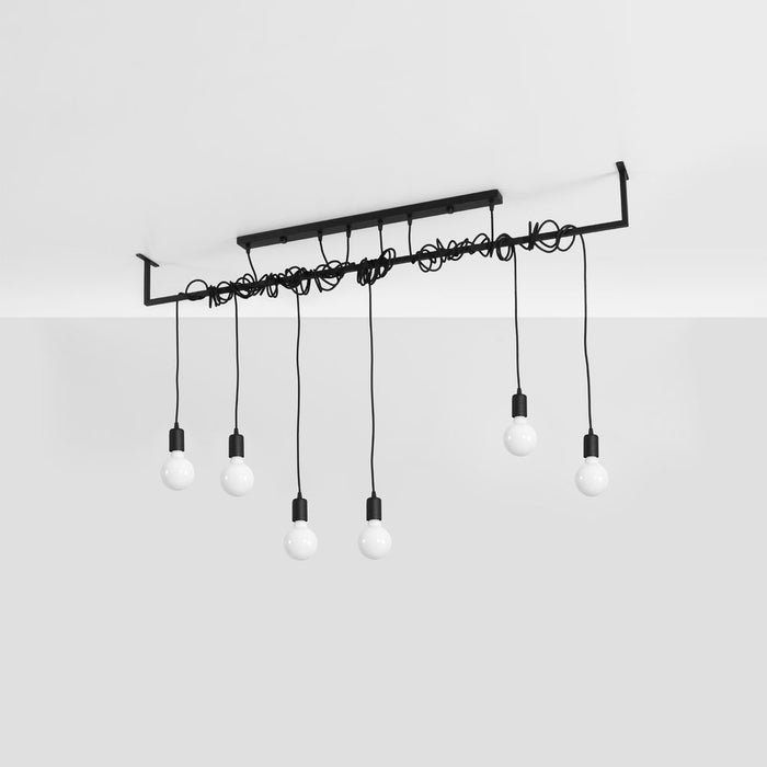 Stunning Salamanca Chandelier: Modern Design, E27, Fabric & Steel