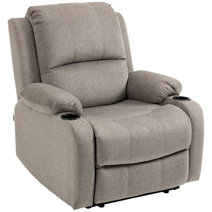 Premium HOMCOM Recliner Armchair - Comfy & Stylish, with Cup Holder