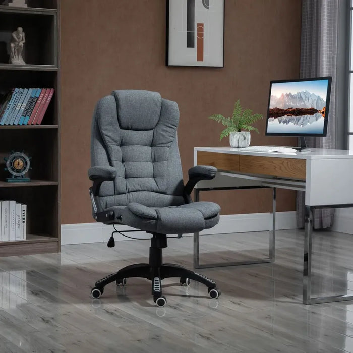 Ultimate Comfort High Back Home Office Chair- Dark Grey, Swivel, Wheels, Adjustable Height- Best Quality Guaranteed