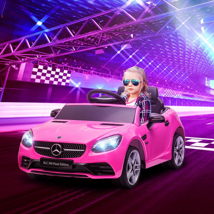 Benz 12V Kids Electric Ride On Car W/ Remote Control Music Pink