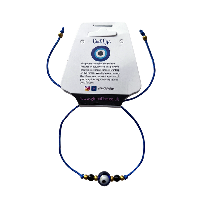 Authentic Evil Eye Black Beads Thread Bracelet