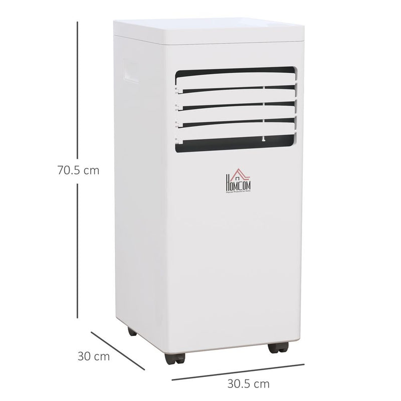 HOMCOM Portable Air Conditioner 5000 BTU, 4-in-1 Cooling, Dehumidifier, Fan, Sleep Mode, Air Conditioning Unit with Digital Display & Remote Control, 24H Timer, Window Venting Kit, for Room up to 18㎡