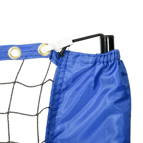 SPORTNOW 4m Badminton Net, Adjustable Sports Net for Tennis, Volleybal, Blue