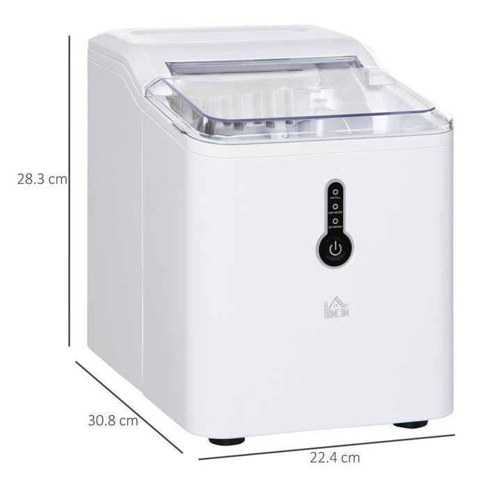 12kg Ice Maker Machine - Counter Top Home Drink Equipment - White - High Quality