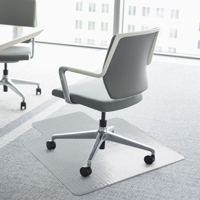 Premium Office Carpet Chair Mat | Spike-Free Non-Slip Chairmat | Frosted | HOMCOM