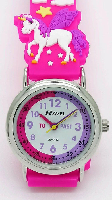 Ravel Girls Unicorn Time Teacher Watch - 3D Cartoon Design - High Quality