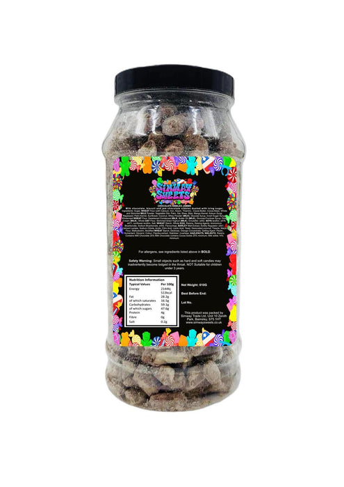 Delicious Jammie Flavour Chocolate Nibbles Retro Sweets in Gift Jar