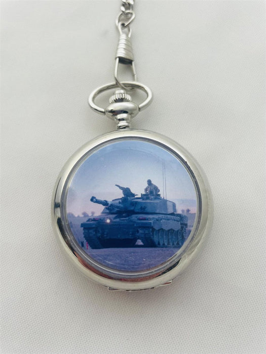 Premium Boxx Tank Picture Pocket Watch - High Quality & Attention to Detail