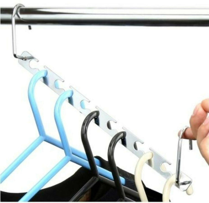 Metal Hangers Space Saving Hangers For Closet, Magic Clothes Wardrobe Clothing Organizer - Design Y