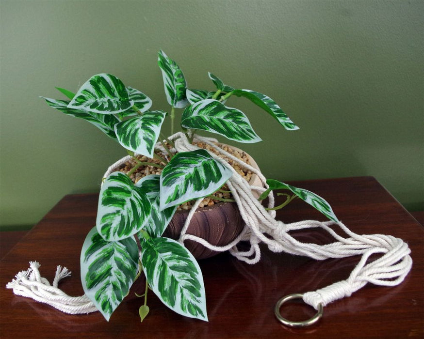 Premium 85cm Hanging Artificial Pothos Plant with Planter - High-Quality & Ready-to-Display