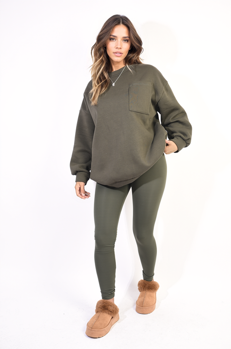 Lucy Oversized Pocket Sweatshirt and Leggings Co-ord Set