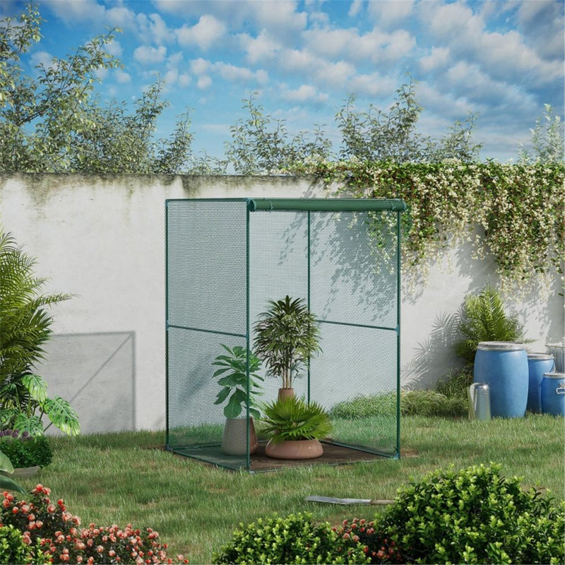 Walk-in Mini Greenhouse - Crop Cage Dark Green 47.25" W x 47.25" D x 70.75" H