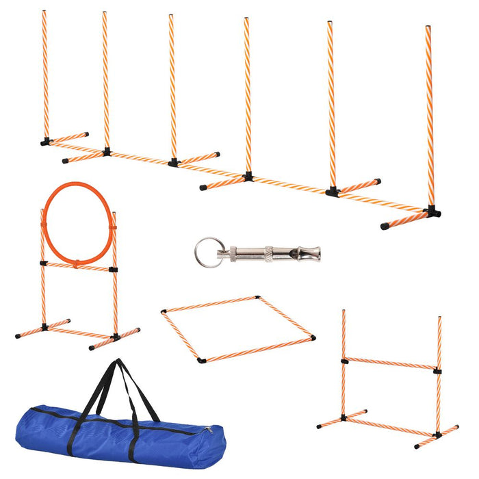 Pet Agility Training Equipment Dog Play Run Jump Hurdle Obedience Training Set