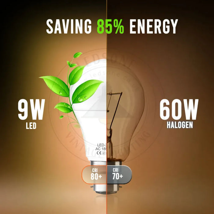 B22 5W Energy Saving Warm White LED Light Bulbs A60 B22 Screw-in non dimmable bulbs