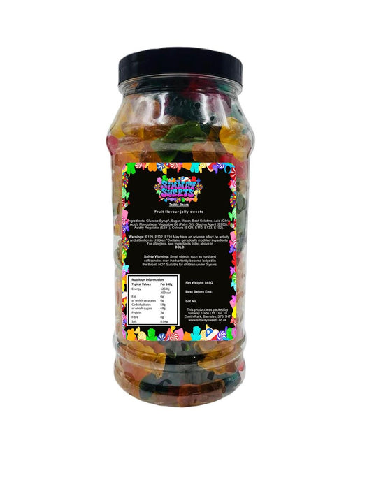 Premium Teddy Bear Gummy Jelly Sweets Gift Jar - Retro Candy Lovers, Delivered to Your Door!