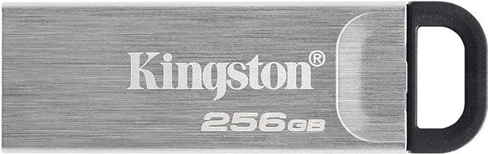 Kingston DataTraveler Kyson USB 3.2 Gen 1 Flash Drive 256GB - Stylish Capless Metal Case