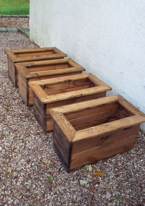 Quality British-Made Regular Wooden Trough for Outdoors. Enhance your Space with our Handcrafted, Rustproofed Design. 40L Capacity.