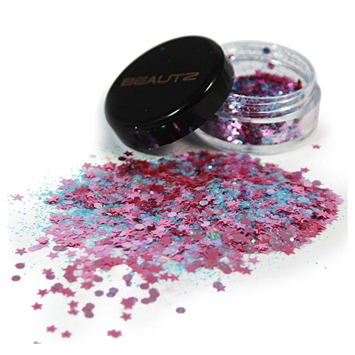 Beautz Chunky Glitter - 10ml Pot with 5g of Cosmetic Glitter - Fairy