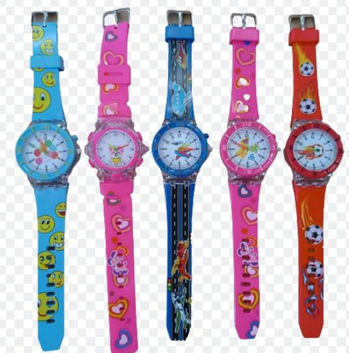 Delightful Kids Light-Up Watch - Assorted Designs, Quartz Movement