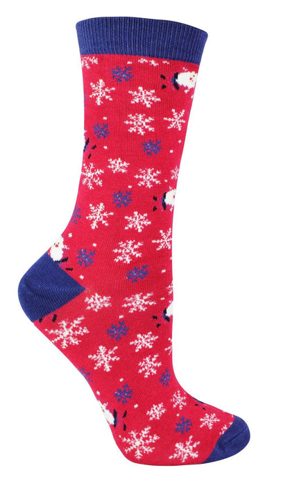 Miss Sparrow - Christmas Socks: Festive Fair Isle & Snowflake Patterns, Hypoallergenic, Women's 4-7 UK