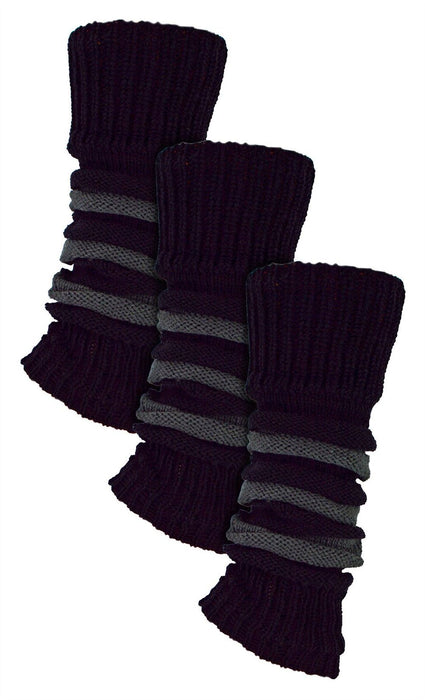 Sock Snob - Ladies 3 Pack Chunky Leg Warmers