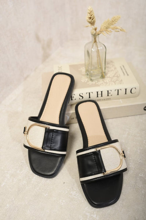 Leather Slip On Buckle Strap Sandals - Quality & Style!