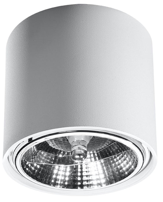 TIUBE White Round Ceiling Lamp - Modern Loft Design - GU10