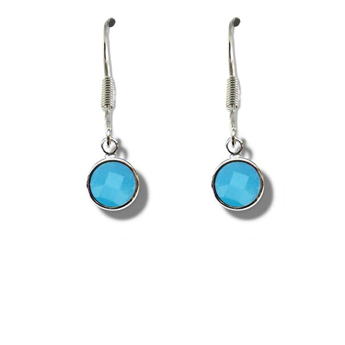 Premium Quality March Birthstone Drop Earrings - Stunning Light Blue