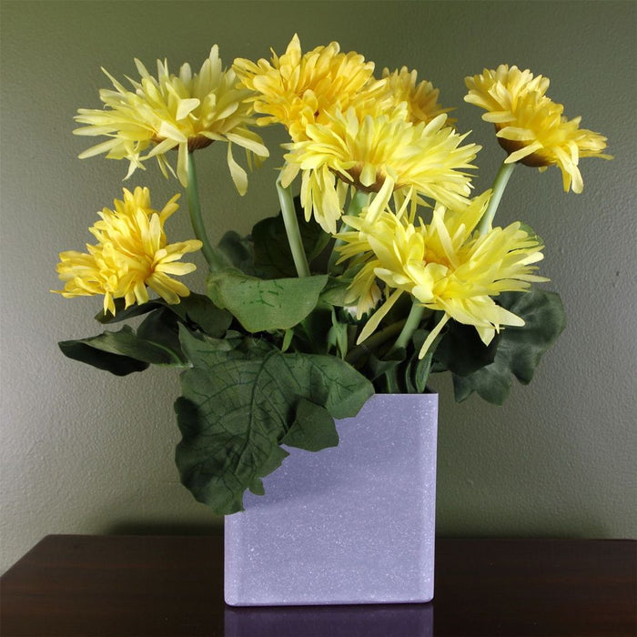 Premium Artificial Potted Daisy - Lifelike Yellow Flowering Plant