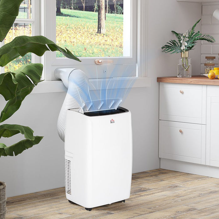 HOMCOM 12,000 BTU Portable Air Conditioner with 28m², Sleep Mode, Dehumidifier