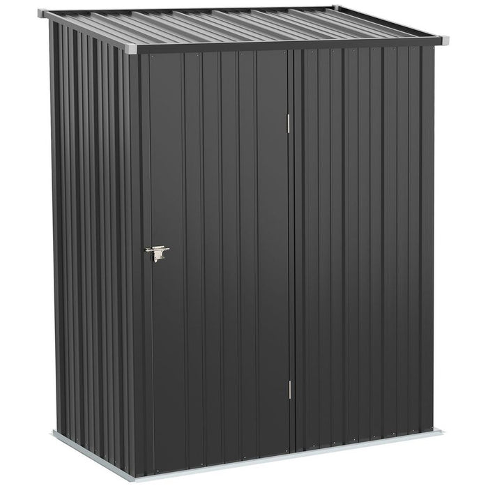 Spacious Steel Garden Shed | Lockable Door | Water-Resistant | Sloped Roof | 196H x 161.5W x 94.5Dcm