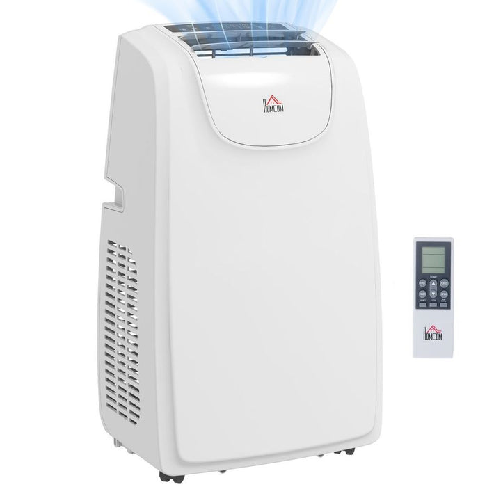 Powerful HOMCOM 12,000 BTU Portable Air Conditioner | Quiet Mode, Dehumidifier | Cooling for 28m²