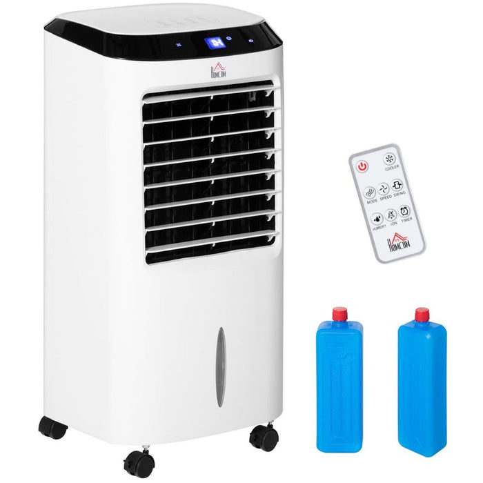 Ultimate Cooling Experience: HOMCOM Portable Air Cooler with Evaporative Anion Ice Cooling Fan Humidifier Unit - High Quality