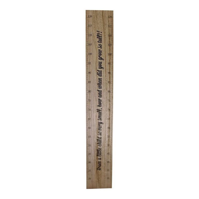 Premium Height Chart Wall Plaque, Track Your Family's Growth, 100cm