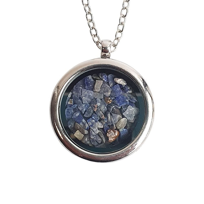 Locket Pendant with Crystal Sand - Eternal Memories, Energy, & Style - Hypoallergenic