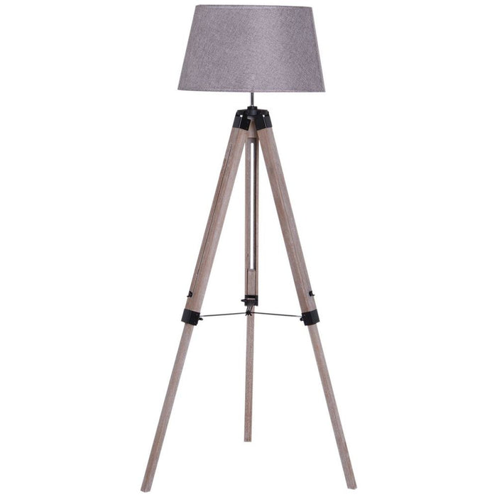 High-Quality Grey Tripod Floor Lamp - Stylish, Stable, and Versatile - Perfect for Any Room! (Bulb not included)