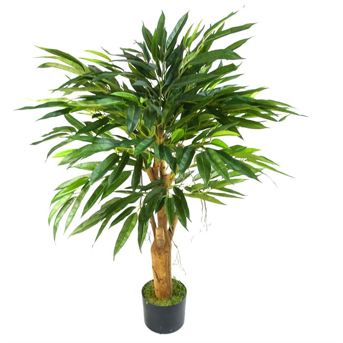 100cm Realistic Artificial Tree Ficus with Natural Trunk - High Quality