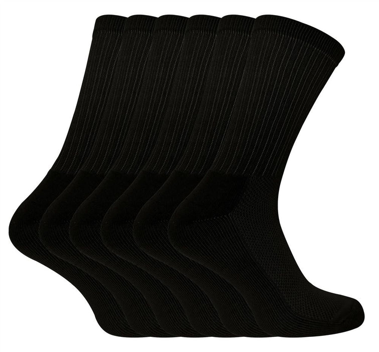 6 Pairs Bamboo Sport Socks